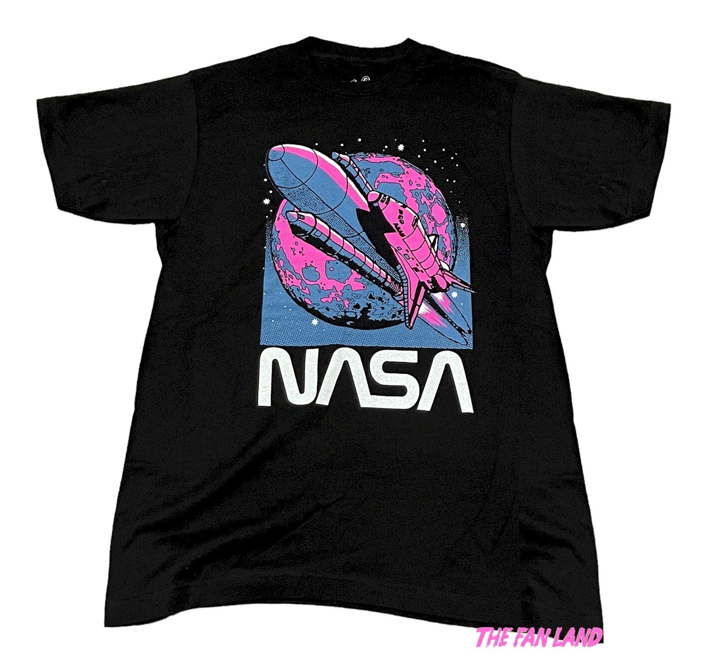 New NASA Space Explore Black Vintage Throwback Classic Mens T-Shirt gallery