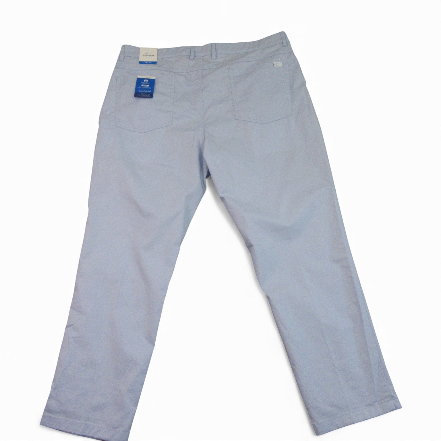 NWT Greg Norman Mens Attack Life Mens Chino Golf Pants 38 X 30 Slim Light Blue gallery