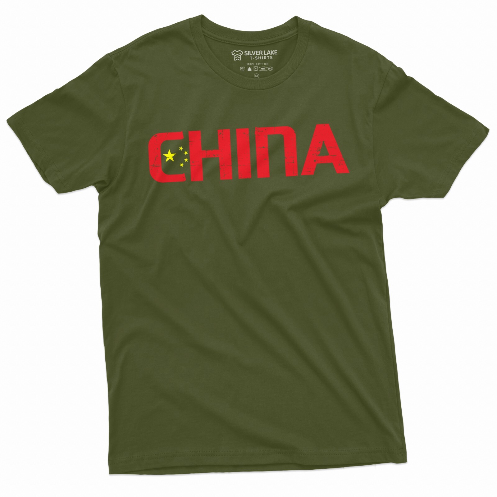 Men's China T-shirt Chinese Flag Coat of Arms PRC People's Republic of China Tee gallery