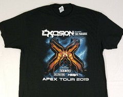 Apex Tour 2019 Excision Featuring The Paradox Concert Shirt Dance Electronica XL