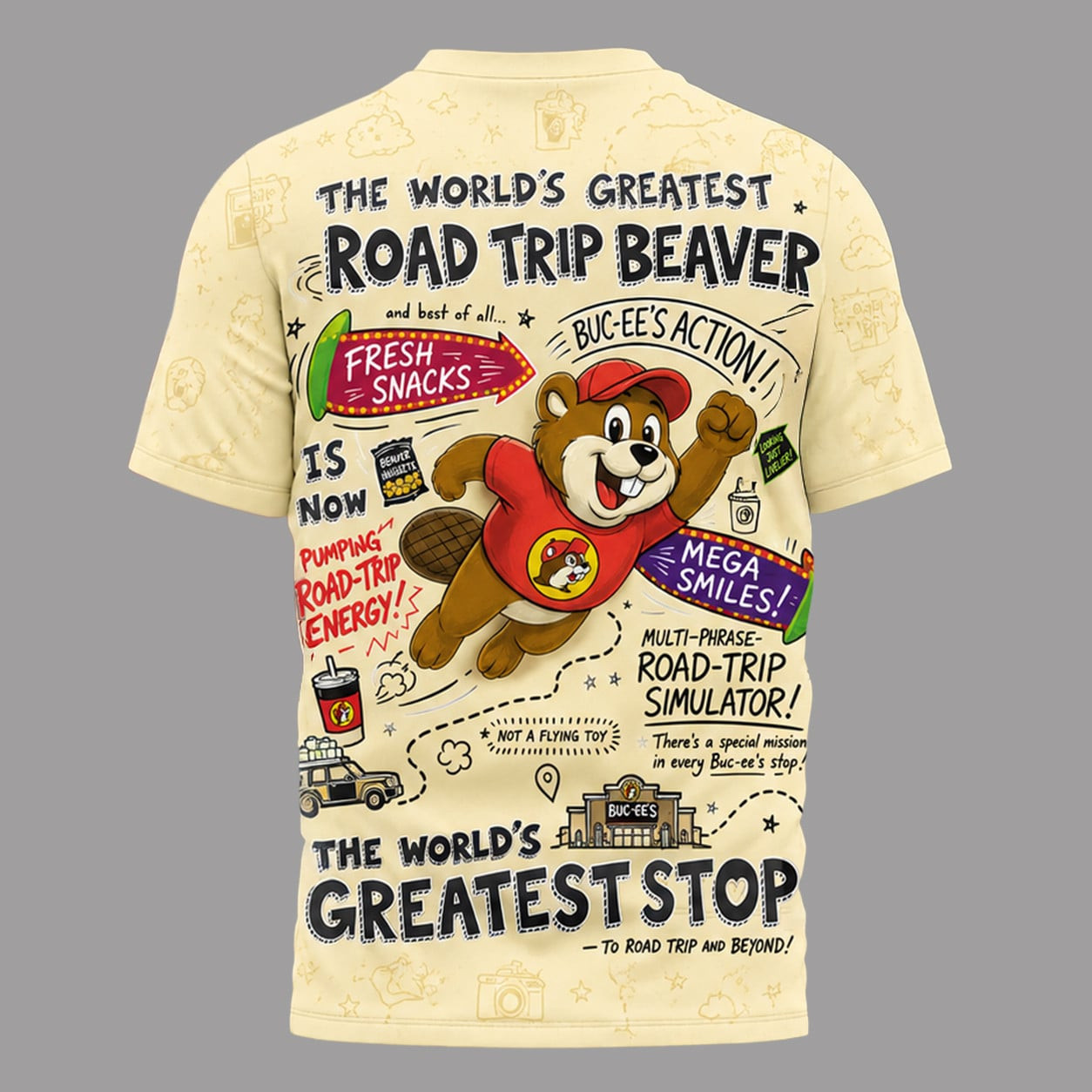 Buc-ees The world's greatest road trip beaver Shirt - All Over Print gallery