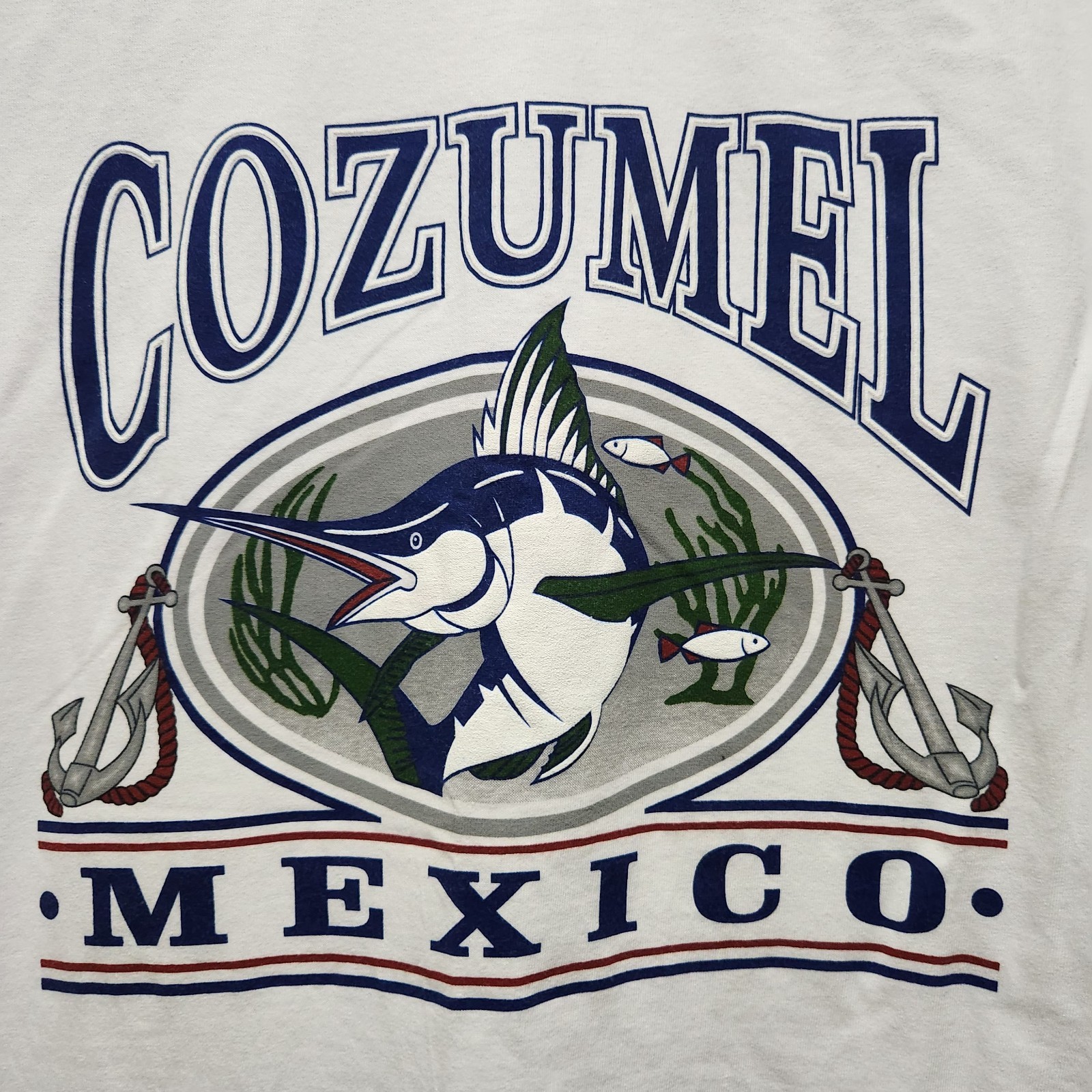 Unisex Cozumel Mexico XLarge Marlin White Tshirt gallery