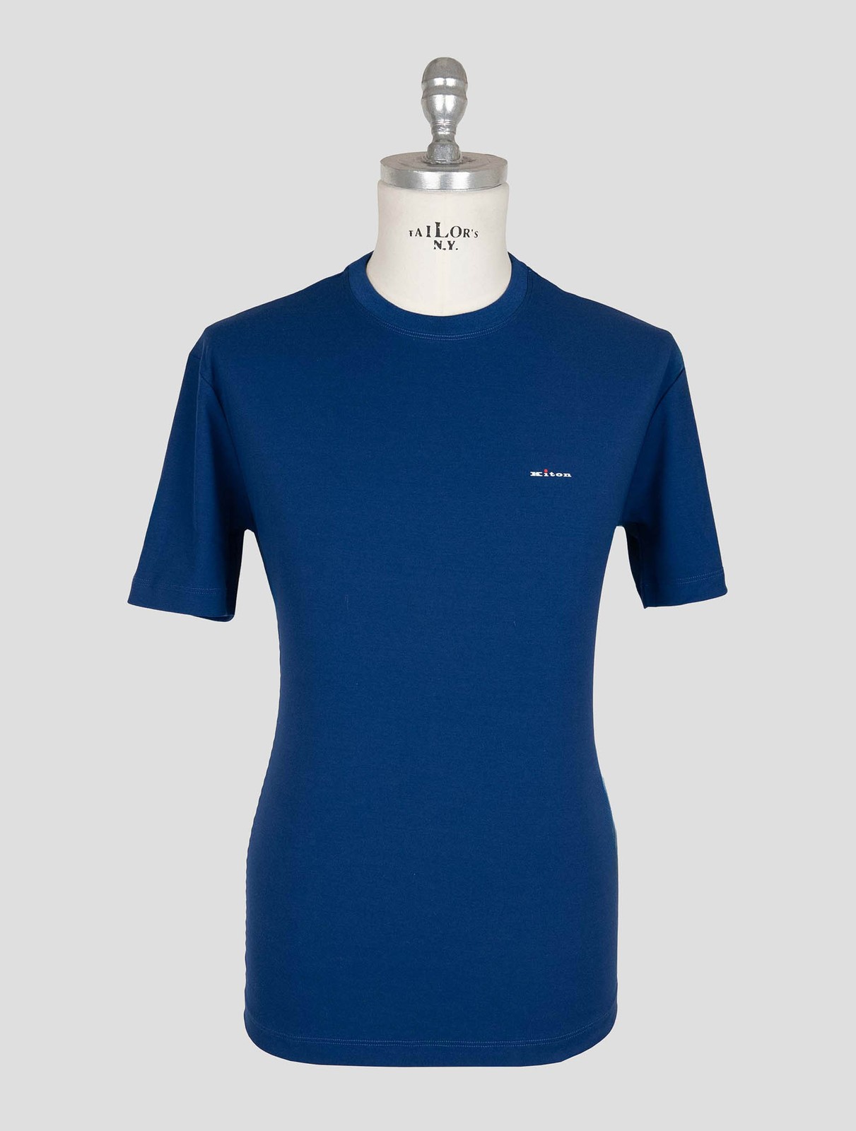 NEW KITON BLUE COTTON T-SHIRT EU 58 – US 48 – 3XL KMZ56