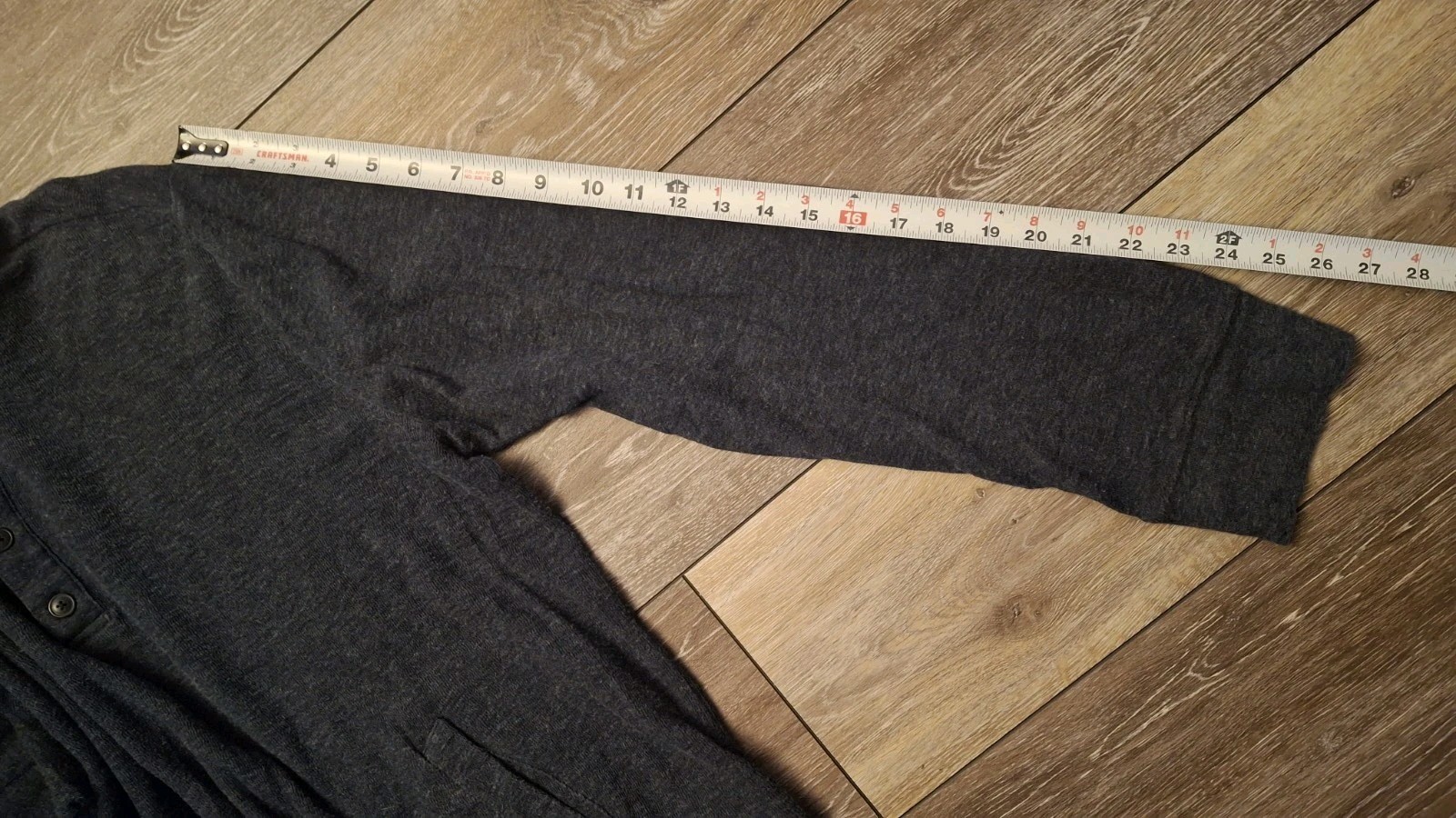 Grayers Athletics Mens XXL Henley Shirt Gray Cotton Nylon Blend Long Sleeve 2XL gallery