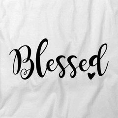 BLESSED Tee Short-Sleeved Cotton THANKSGIVING HOLIDAY CLOTHING S1WS468