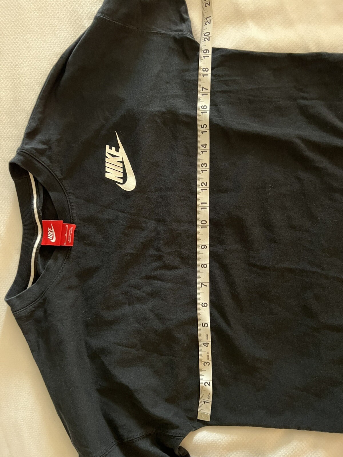 Nike Sportswear Black Half Sleeve Baseball Tee Medium Just Do It gallery