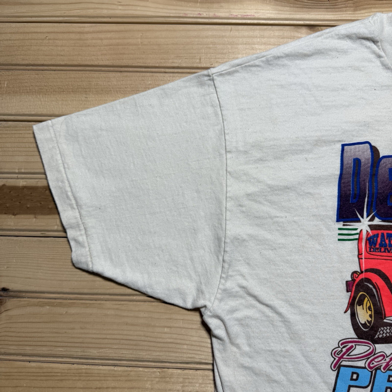 Vintage 90s Designer Screen Graphics Performance Pro Print Hot Rod Car Shirt- XL gallery