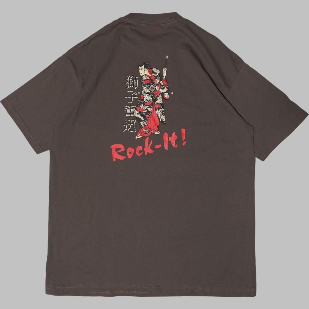 90s 00s Vintage Rock-It Cargo Samurai Ukiyo-e Print T-Shirt Made in USA XL gallery