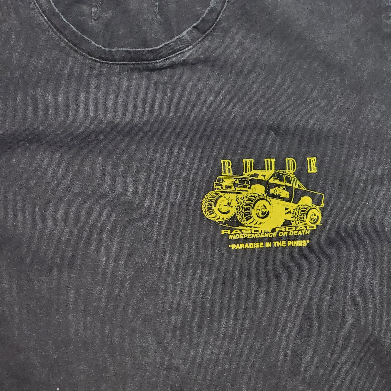 RHUDE Rasor Road T-Shirt Men's L Short Sleeve Rare Graphic Streetwear Black USA gallery