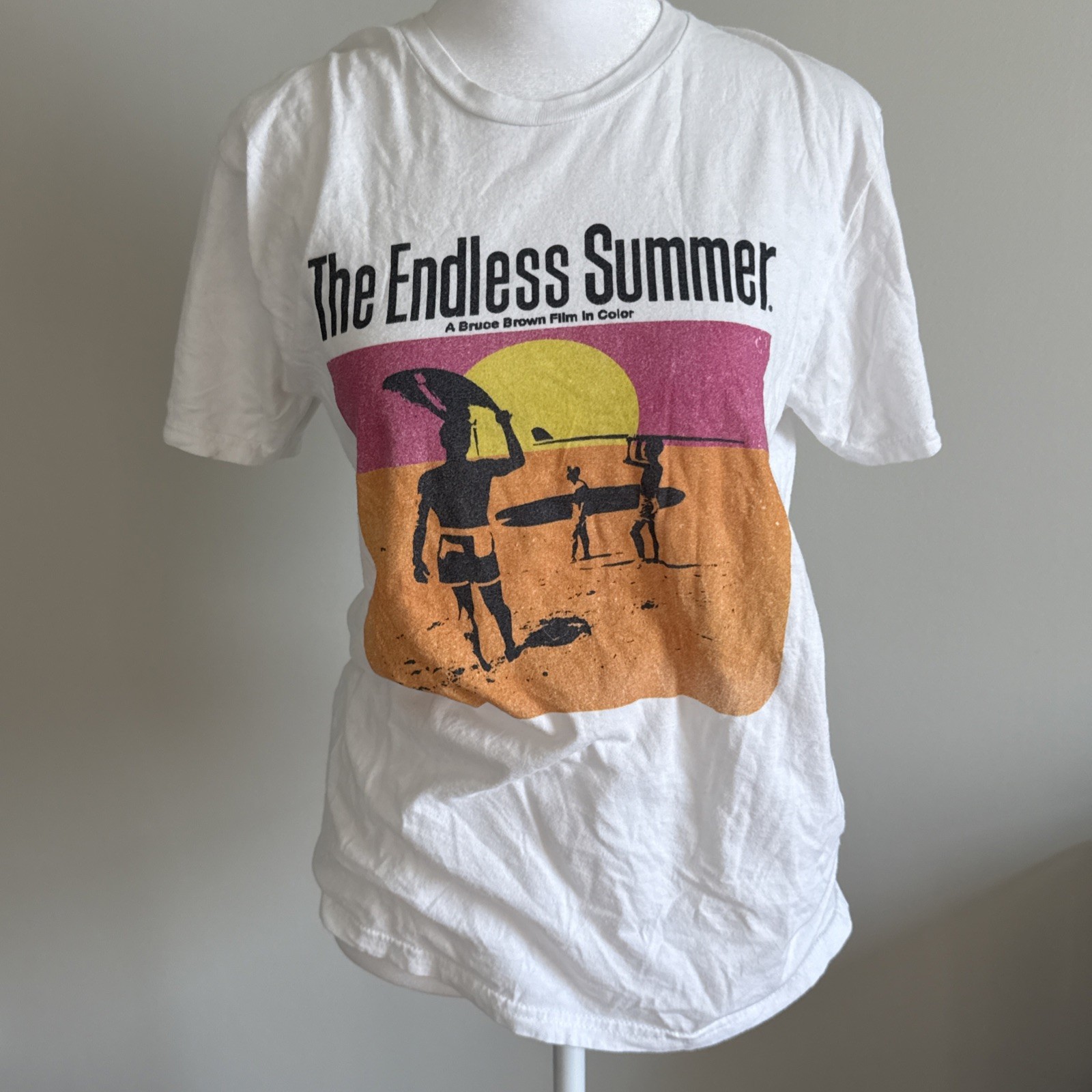 Endless Summer Bruce Brown Film Vintage 1970’s T Shirt Size Small EUC!