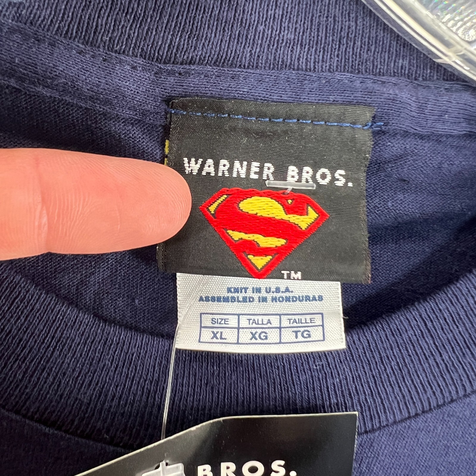 Vintage Superman Racing Shirt Mens Extra Large Dc Comics Streetwear 90s Y2K NWT gallery