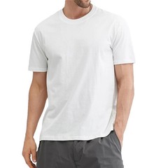 GENERICS MEN’S ROUND NECK SOLID COLOR COTTON CLASSIC T-SHIRT, SIZE XL – WHITE