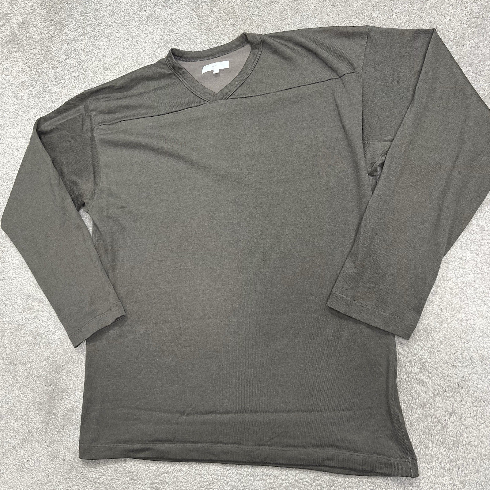 Lady White Co. LW-C Shirt Mens Size Medium 38 Gray V-Neck Cotton Rayon Blend gallery