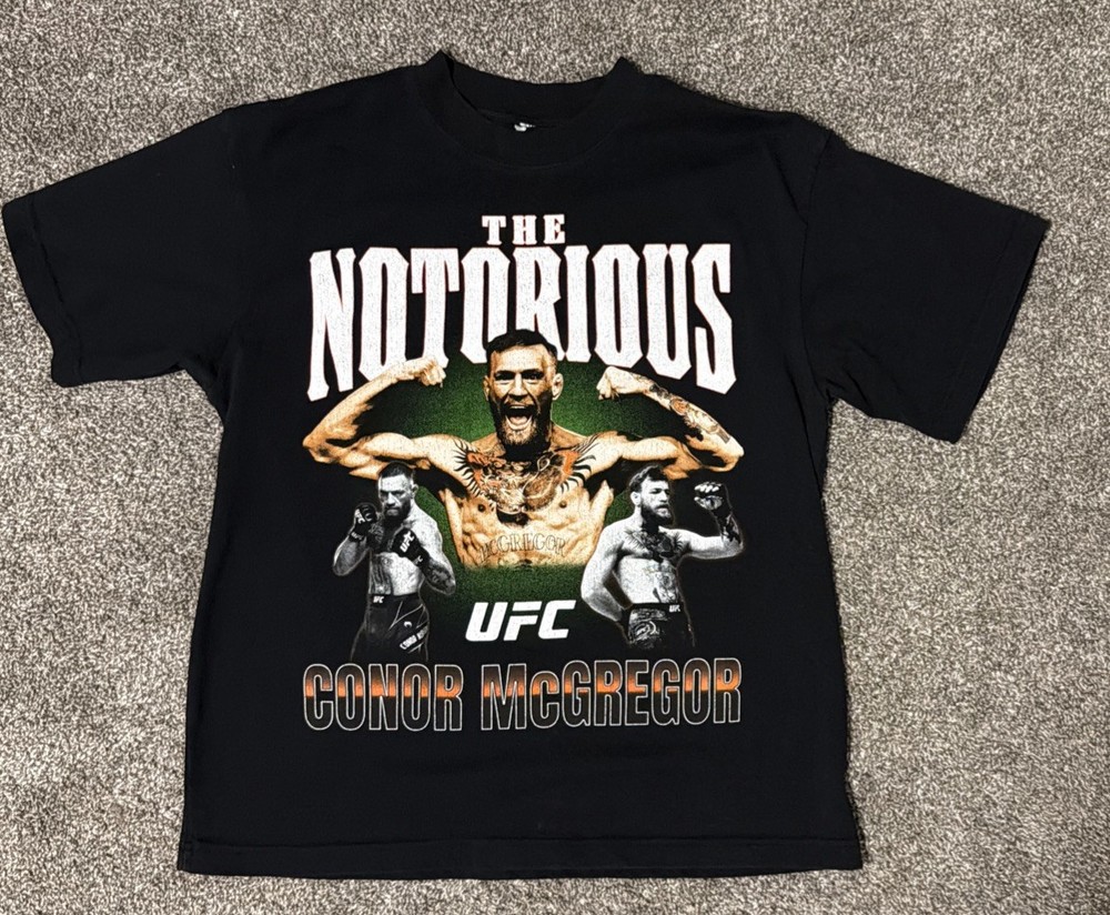 UFC Connor McGregor The Notorious T Shirt Mens M Medium Short Sleeve Graphic