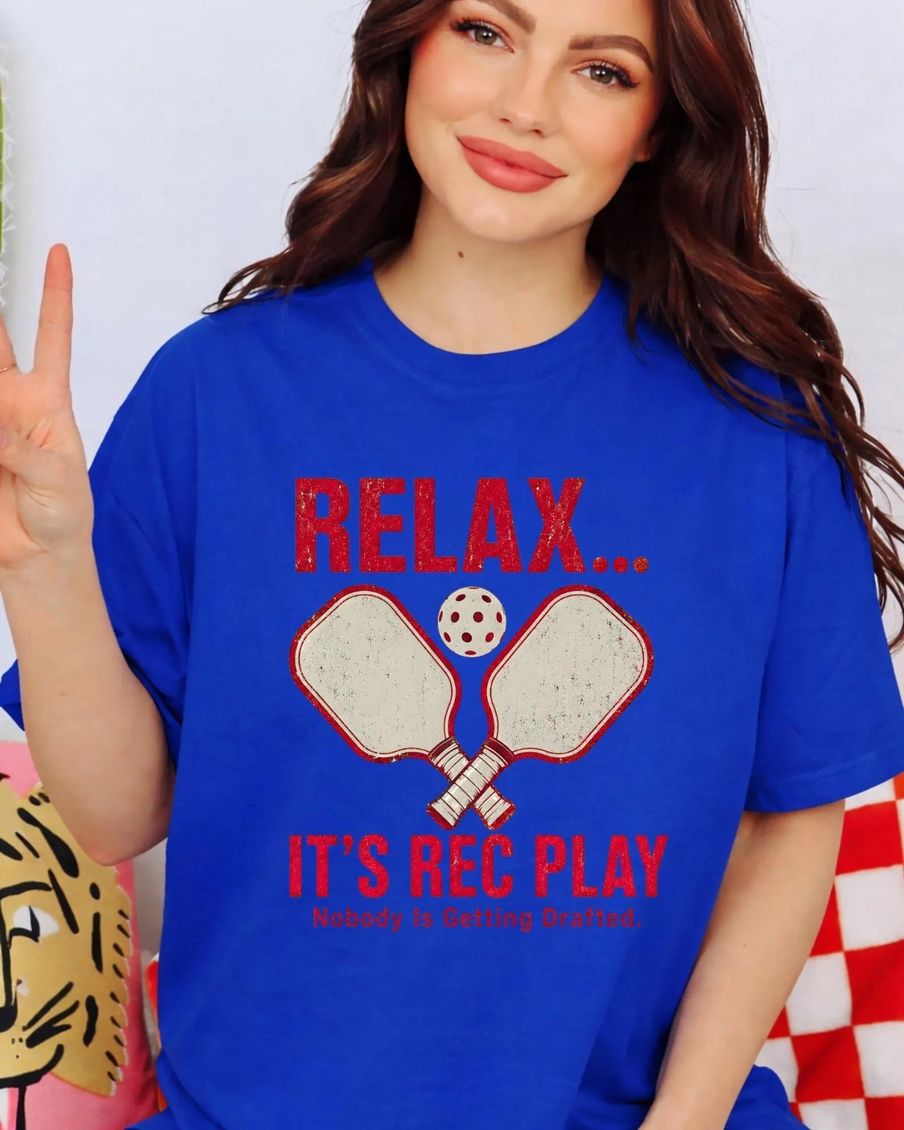 Relax It's Rec Play Pickleball Funny Pickleball Gift, Vintage Pickleball T-Shirt gallery