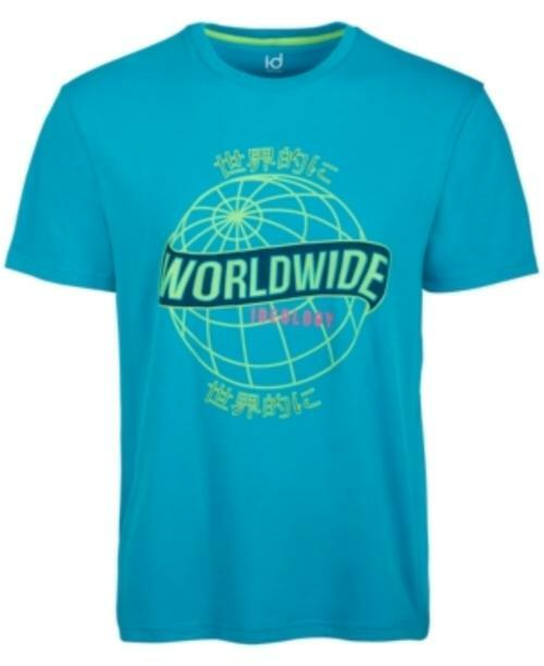MSRP $25 Id Ideology Men's Graphic T-Shirt Aqua Size Large gallery
