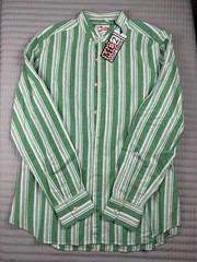 MC2 SAINT BARTH COTTON/LINEN LONG SLEEVE BUTTON DOWN SHIRT MADE IN MILANO/ITALY