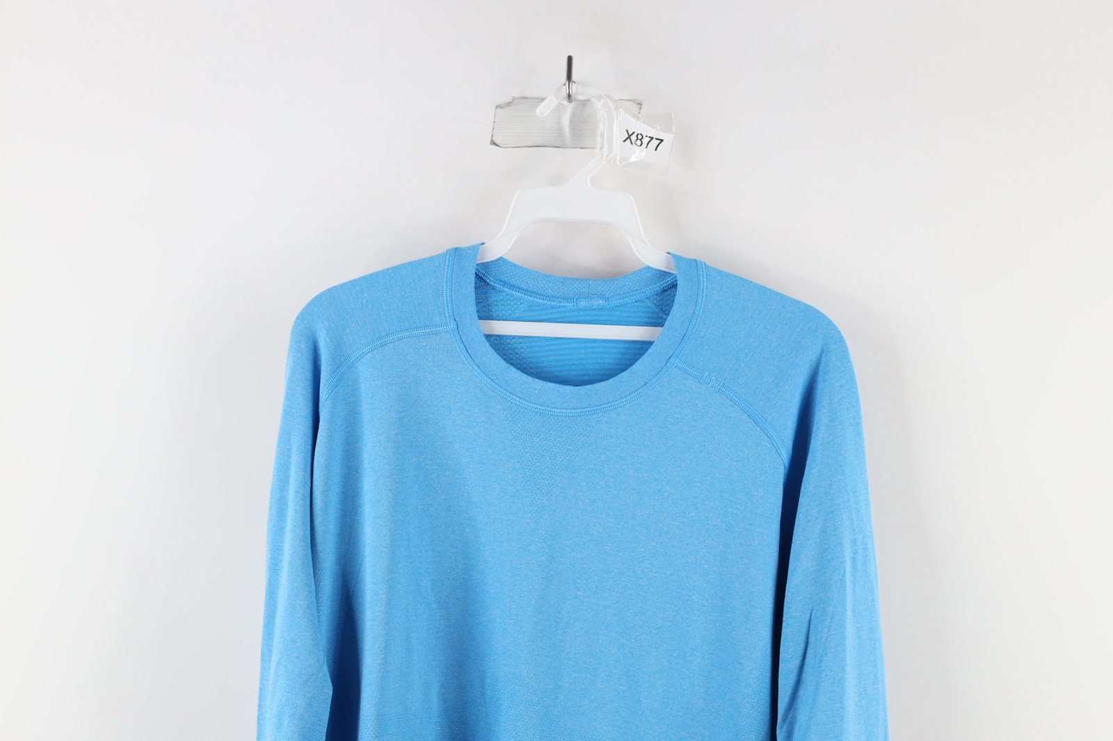 Lululemon Mens L Running Jogging Gym Metal Vent Tech Long Sleeve T-Shirt Blue gallery