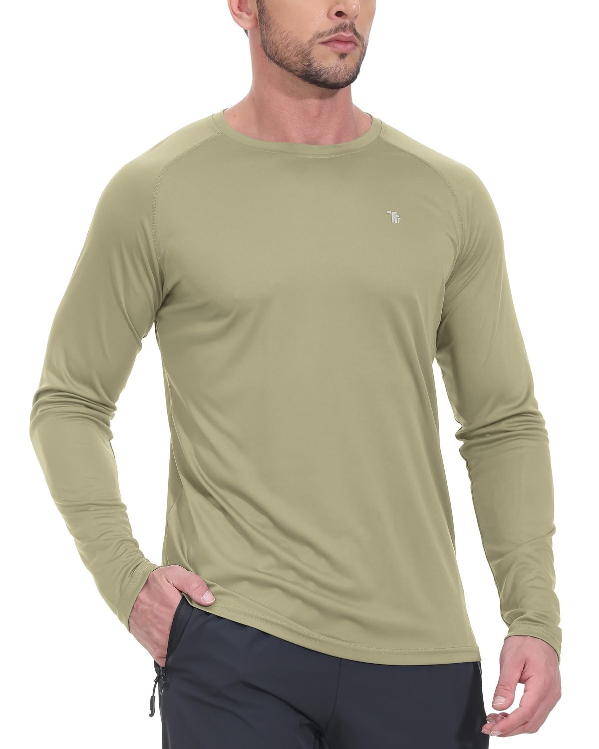 Mens Sun Protection Hiking Shirts Long Sleeve Water UPF 50+ SPF UV Shirts Lig... gallery