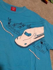 Ojico Blue Shirt Coupling Train Race Japanese