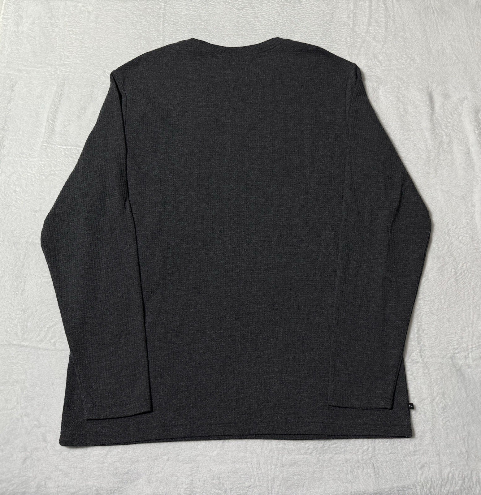 Travis Mathew Cloud Waffle Crew Shirt Sweatshirt Mens 3XL Charcoal Gray Pullover gallery