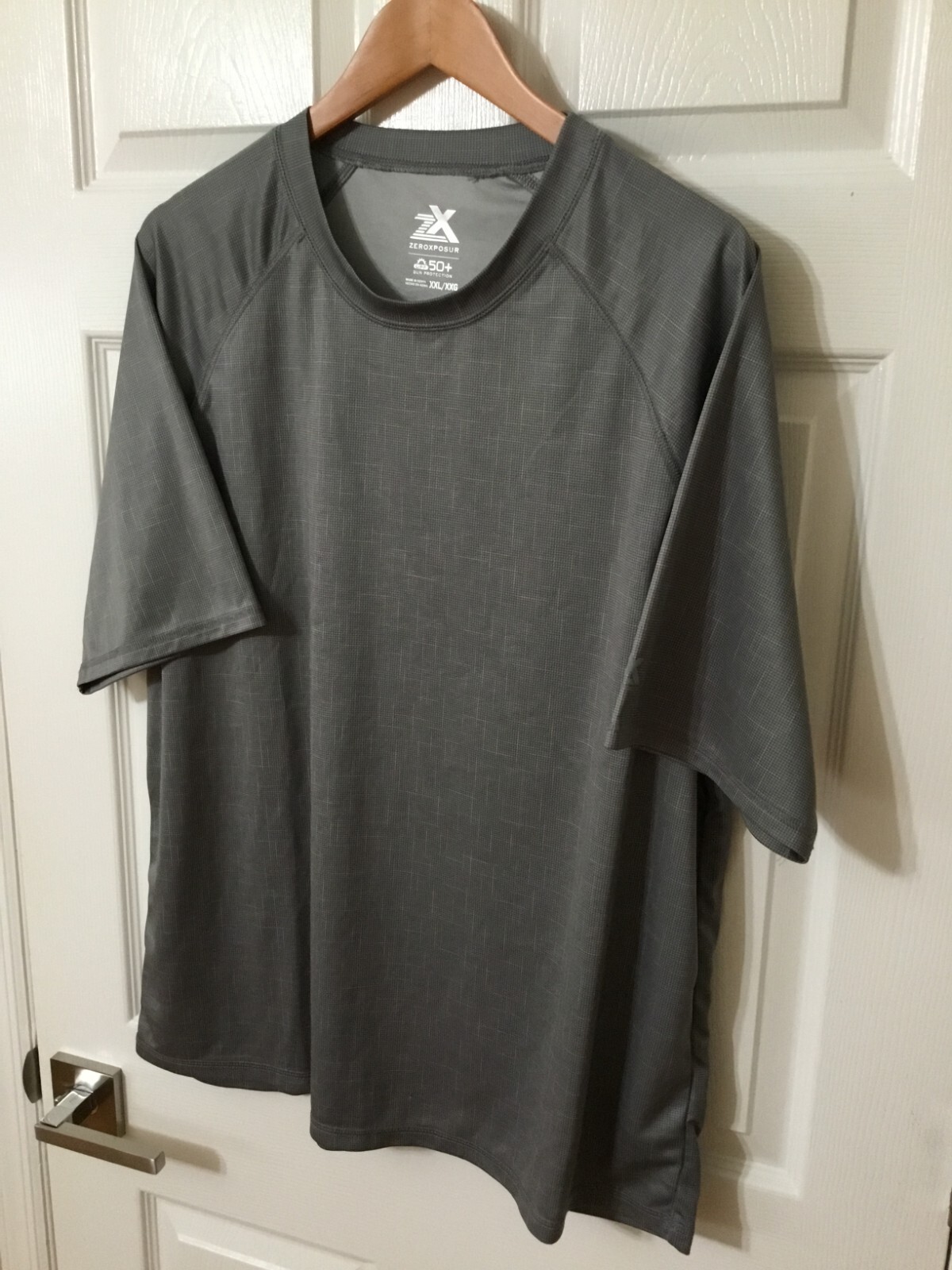 Zeroxposur Men's Tee Shirt Short Sleeves UPF 50+ Sun Protection Size XXL Gray gallery