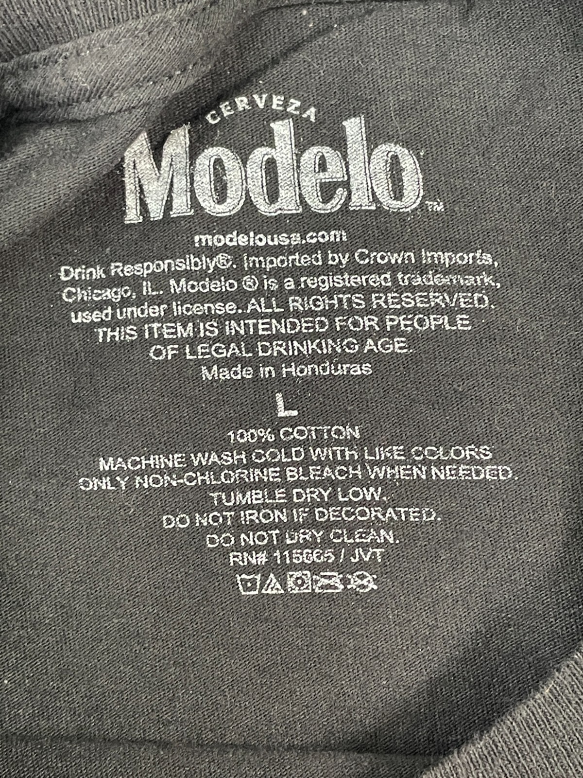 Viva Cerveza Modelo Cinco De Mayo Black T-Shirt Men's LARGE gallery