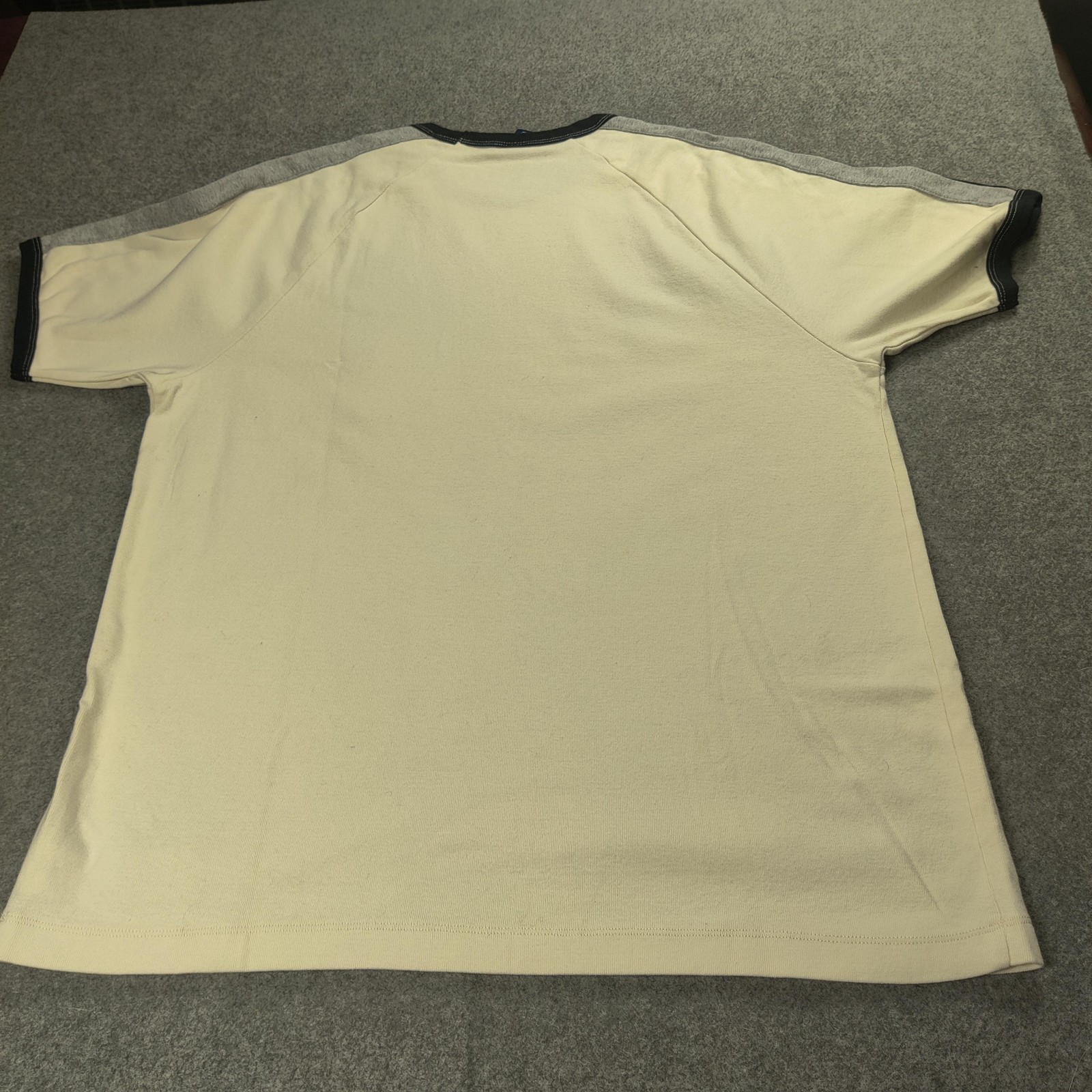Vintage Gap Shirt Men Large Cream Colorblock Crewneck Contrasting Trim Retro gallery