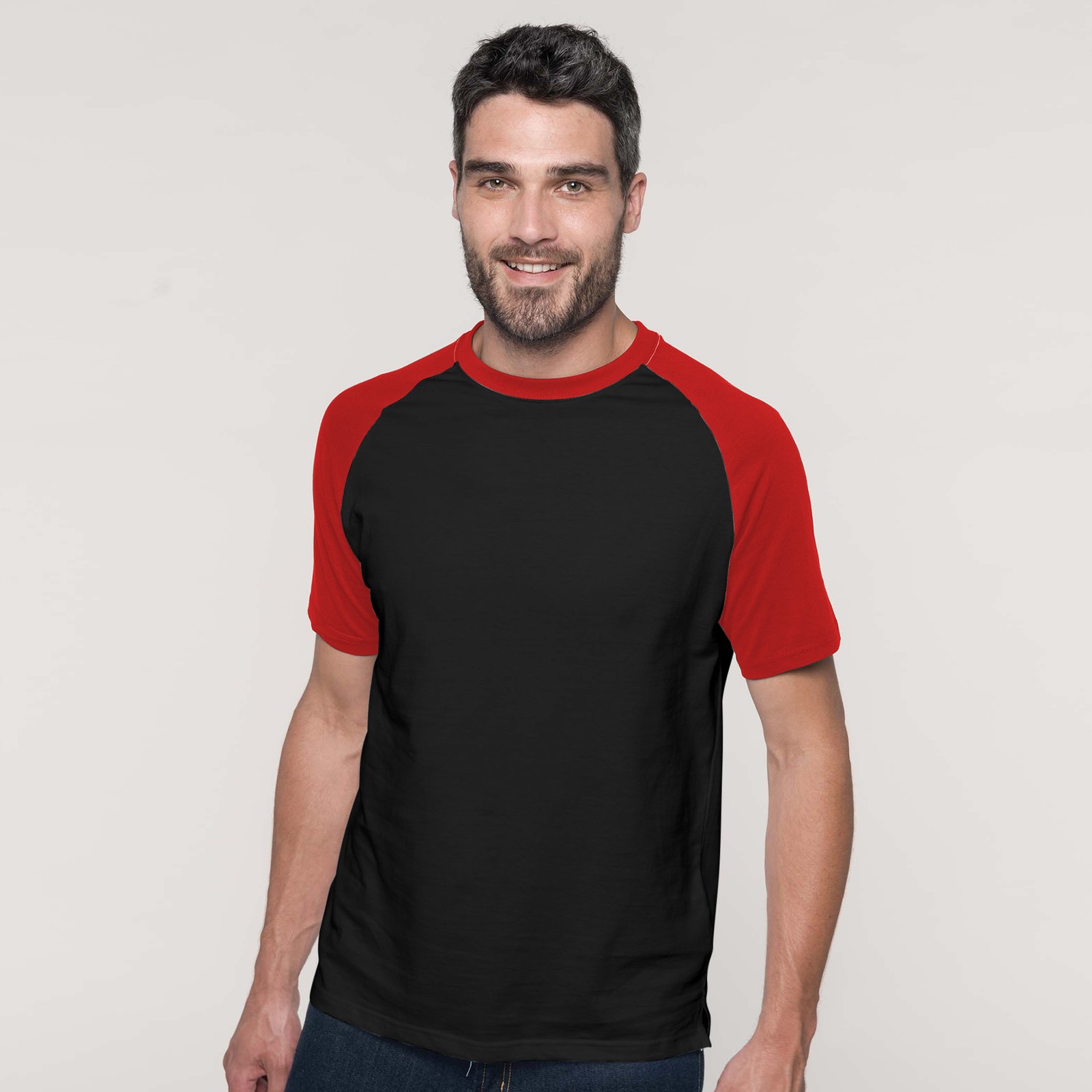 Kariban Mens Short Sleeve Baseball T-Shirt (RW705) gallery