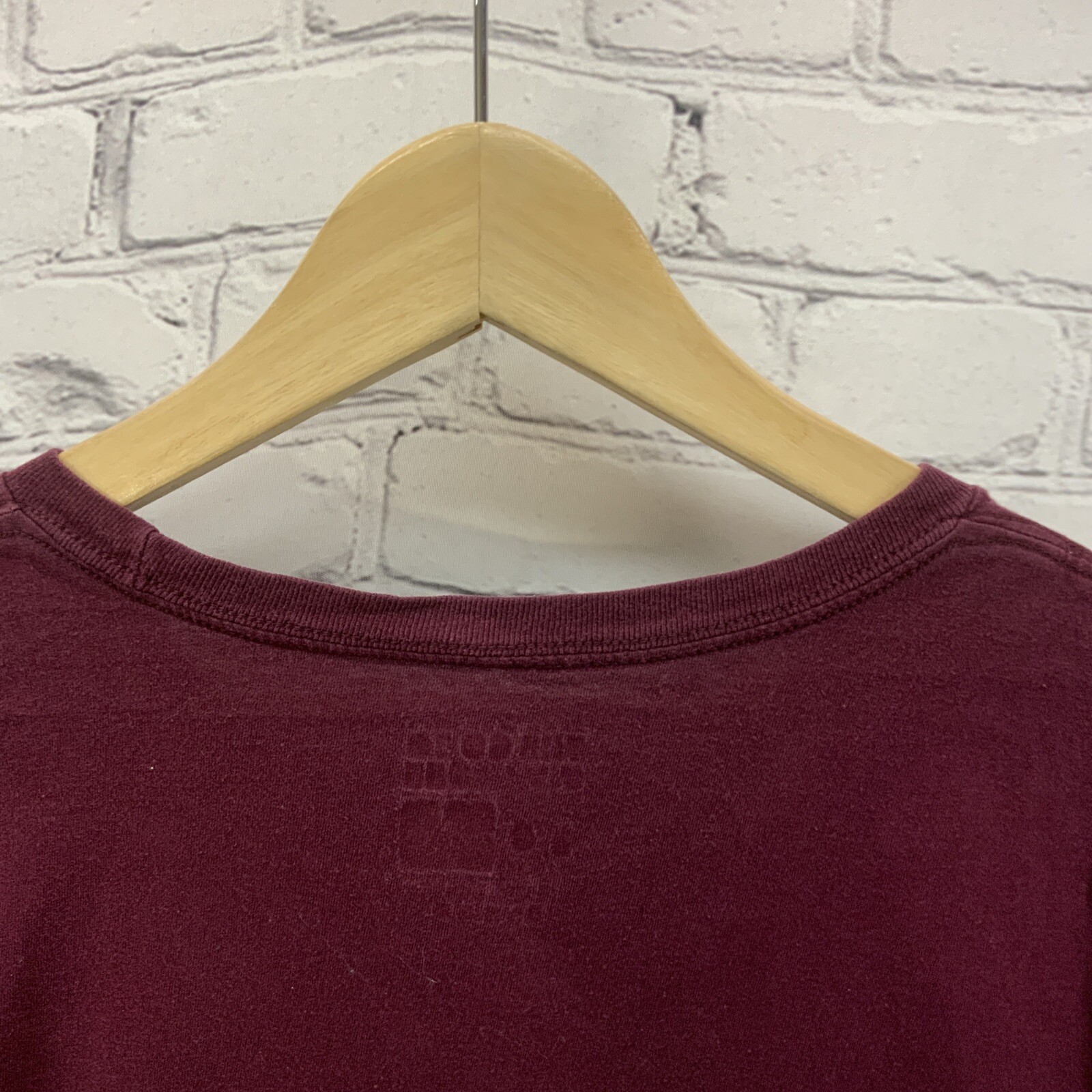 Adidas The Go To Tee Mens Sz L Red Maroon Athletic Logo gallery