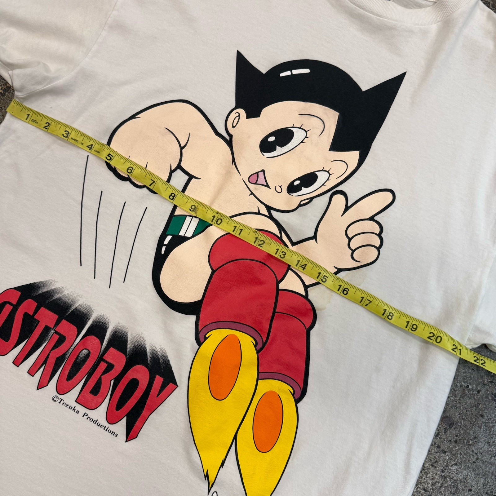 Vintage 90s Astro Boy Cartoon Japenese Anime White Graphic Shirts Men’s Large gallery