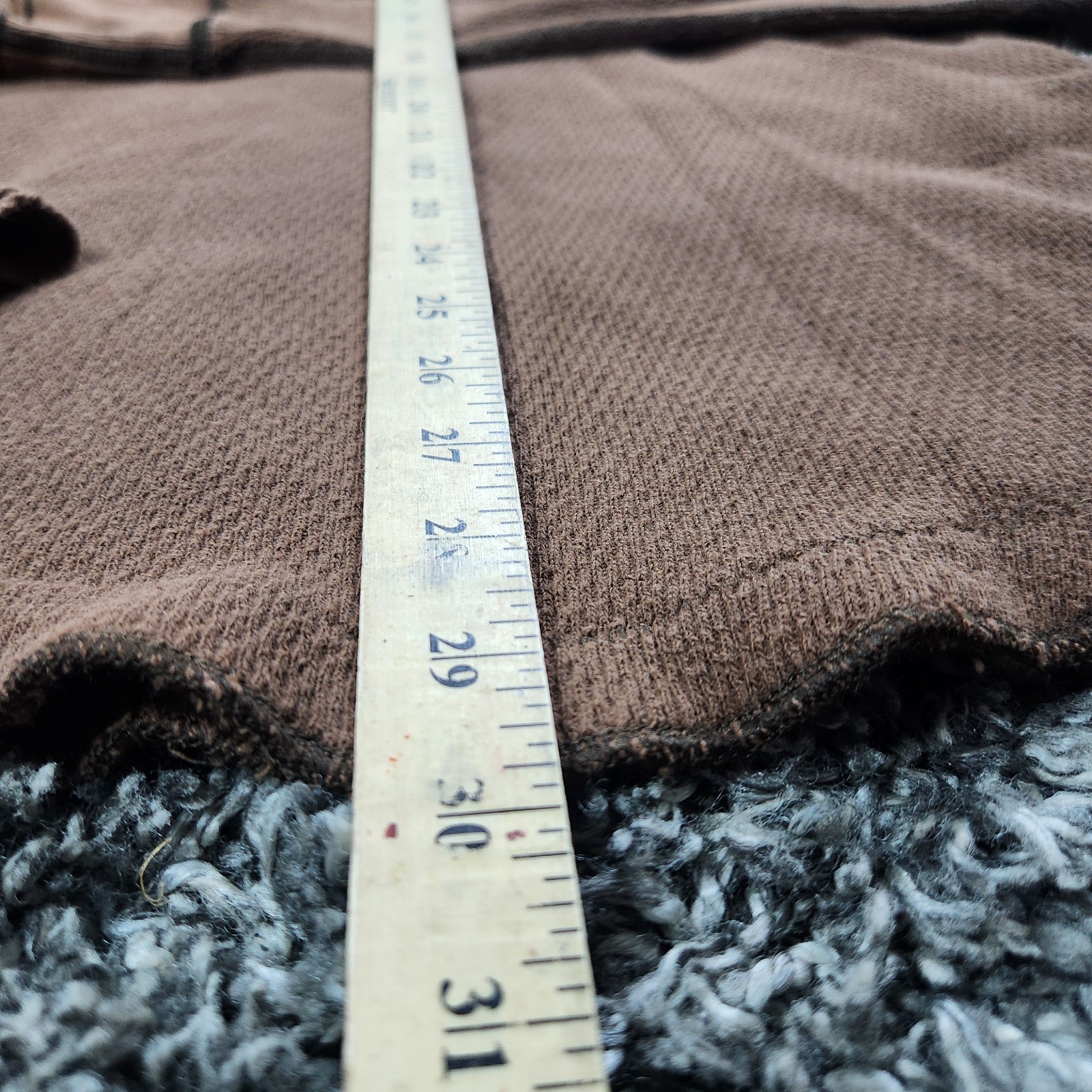 Vintage Y2K Abercrombie Fitch Waffle Knit Thermal Mens XXL Muscle Fit Brown gallery