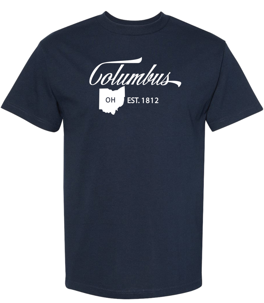 Columbus Ohio State T-Shirt Short Sleeve Graphic Tees Unisex Apparel Design gallery