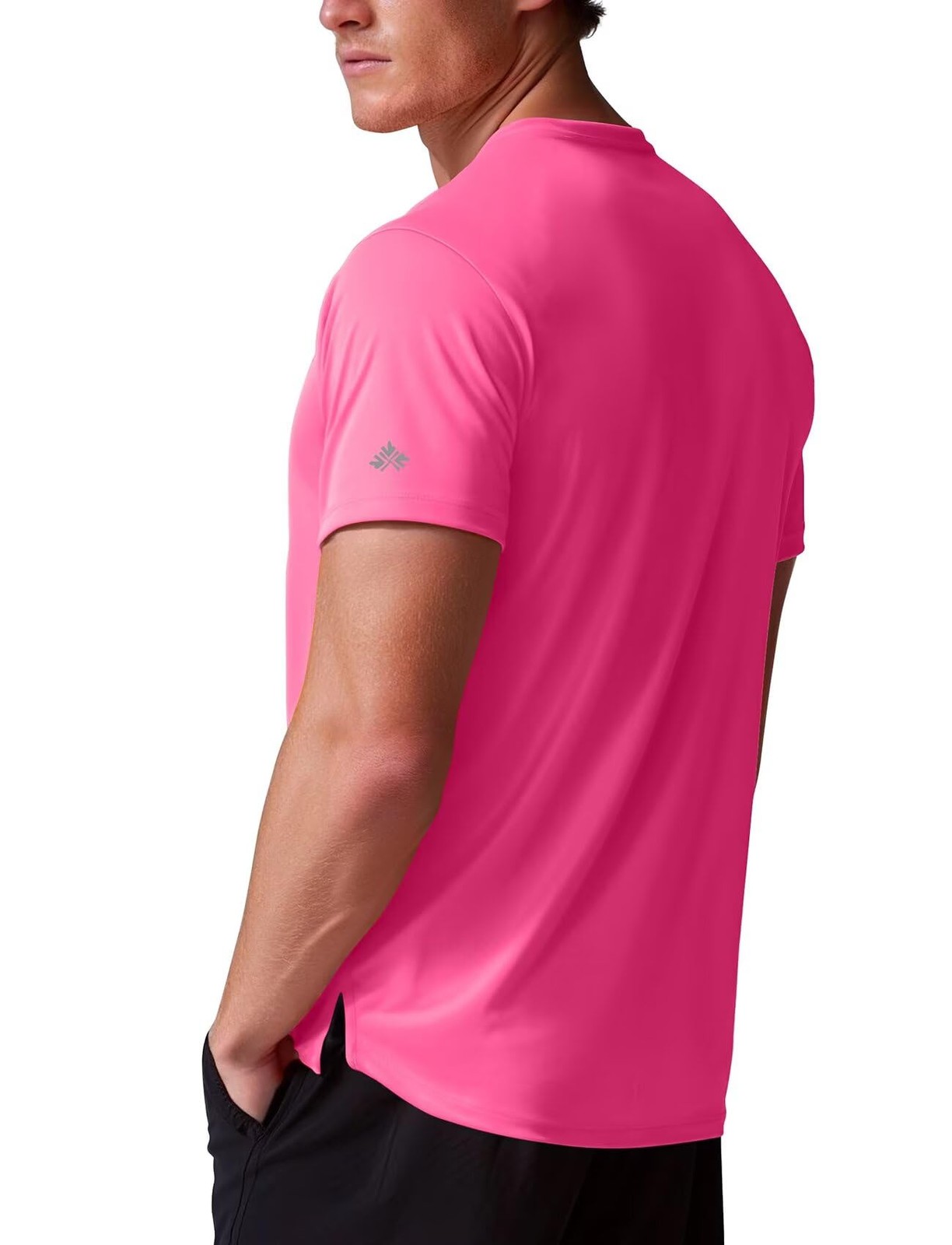 Running Shirts for Men Dry Fit(Hot Pink,M) gallery
