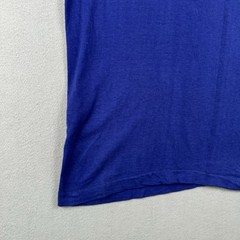 Vintage 70s Para Tech Sky Diving Team Shirt Large Blue Devil Logo Single Stitch