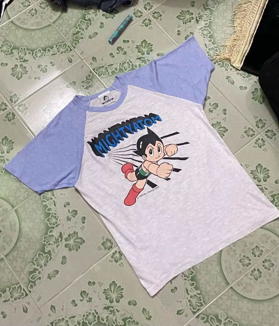 Vintage 90s Astro Boy Mighty Atom Shirt Bandai Tezuka Anime Raglan Baseball Tee gallery