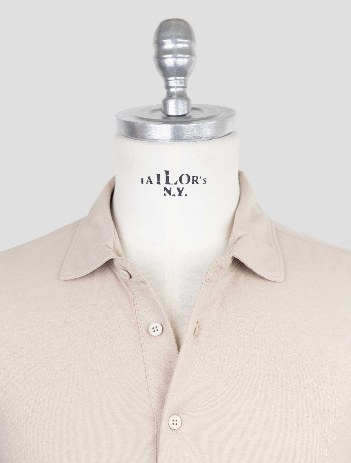 NEW KIRED BEIGE COTTON POLO US 46 - EU 56 KR28 gallery