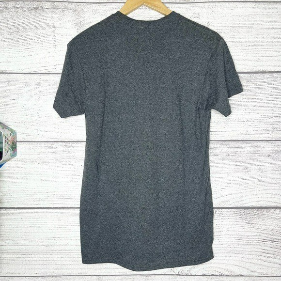 NWT Star Wars Dark Gray Tee with Yellow & Orange Sunset Rebel Logo Size Small gallery