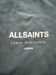 Allsaints T-Shirt Underground Oversized Fit Thick Organic Cotton London Medium