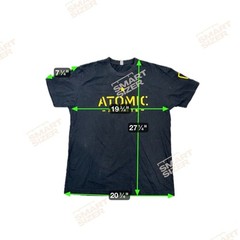 Atomic Athlete Black Yellow Graphic TShirt Suffer in Silence Unisex Size M