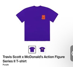 Travis Scott Cactus Jack McDonald’s Collaboration Action Figure T Shirt Men’s XL