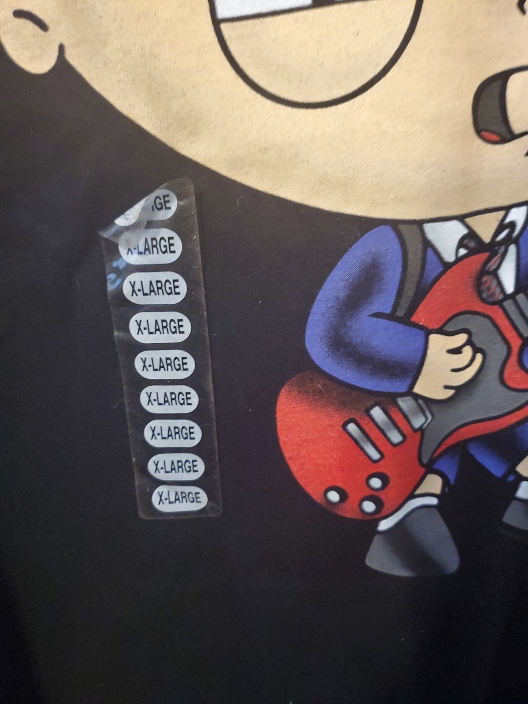 Devil Horned Rockn Stewie By Delta Pro Weight Men's Black T-Shirt Size XL gallery