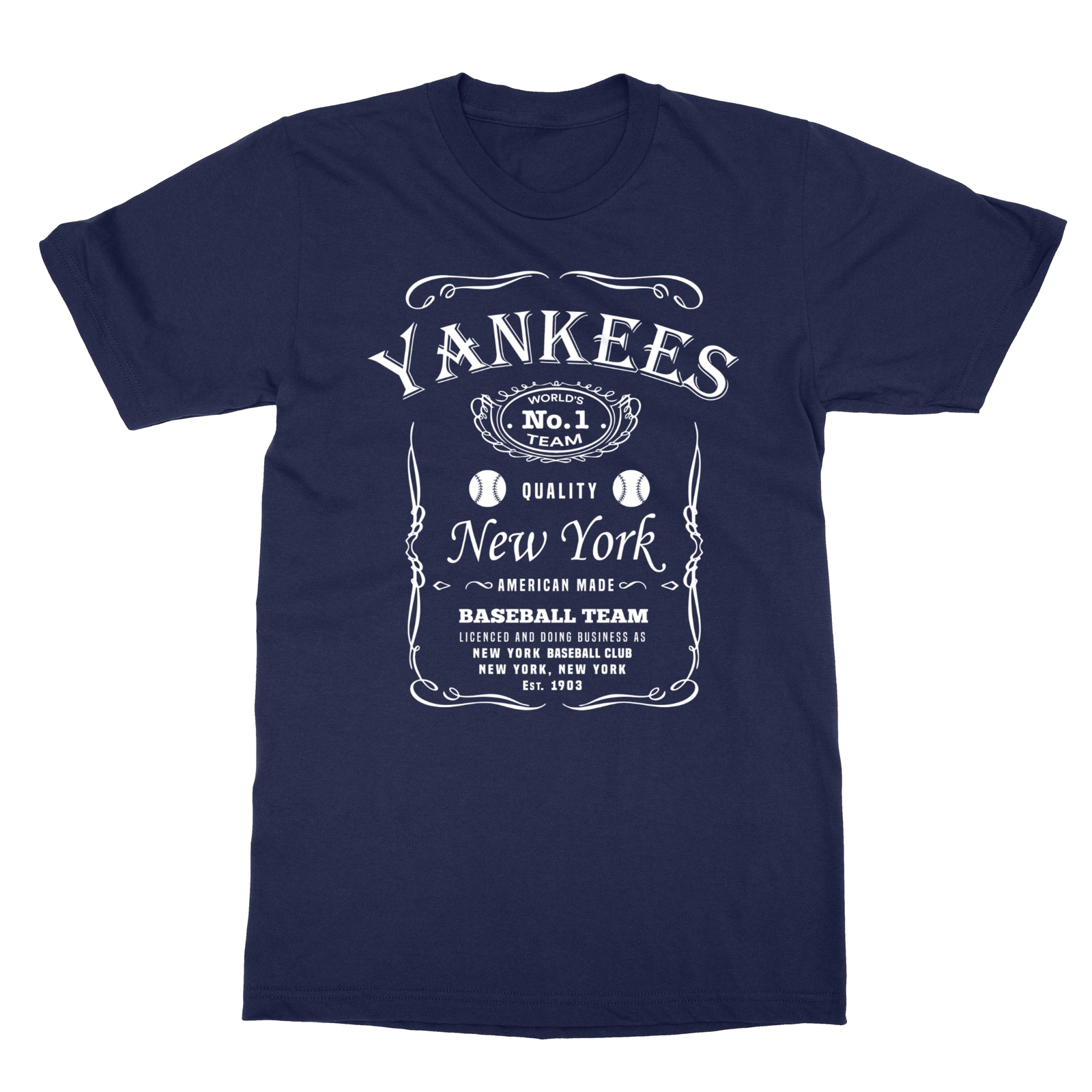 New York Yankees Whiskey NY NYC JD Whisky Men's T-Shirt gallery