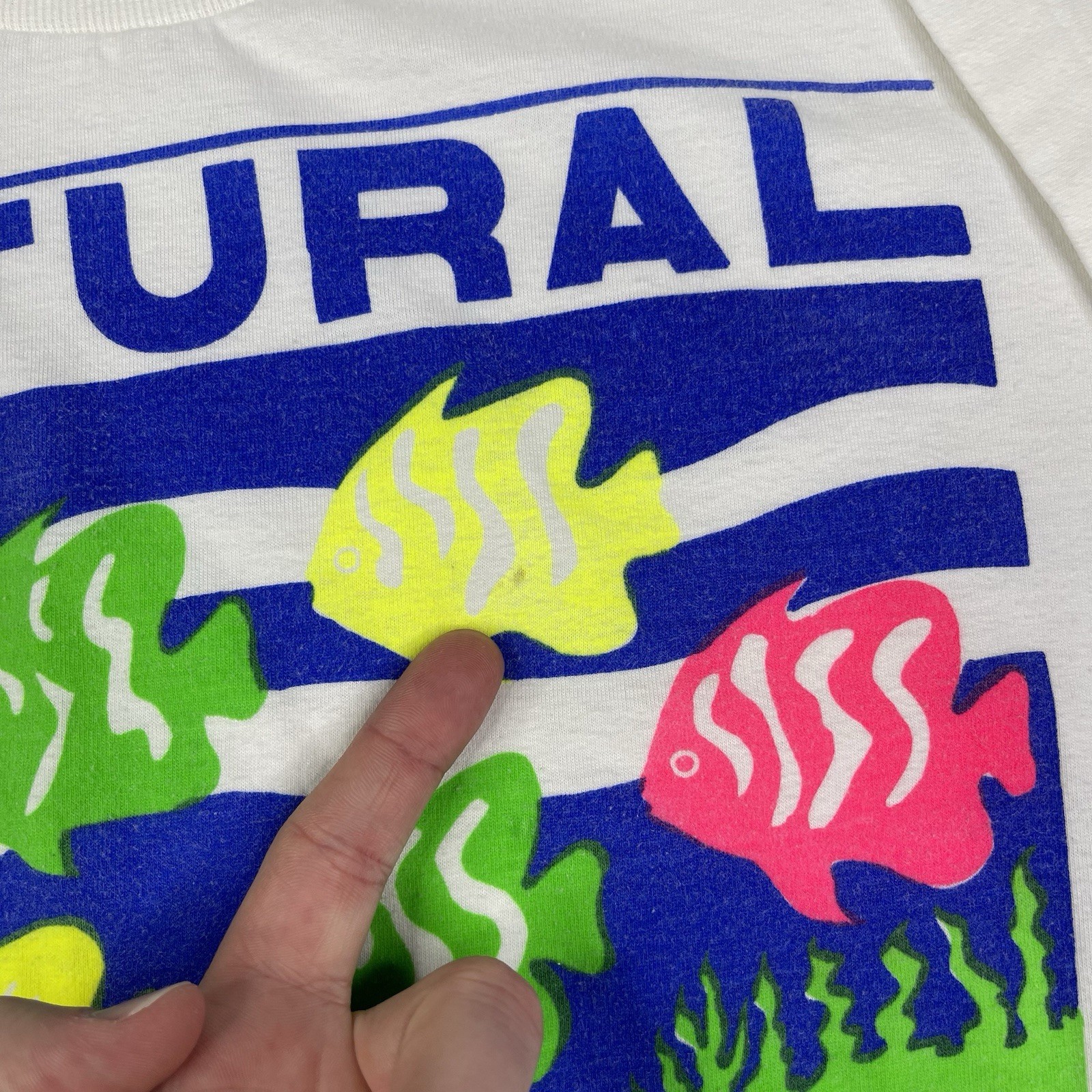 Vintage Mexico Tourist Shirt Mens Large 90s Fish Neon Cozumel Singl Stitch Beach gallery