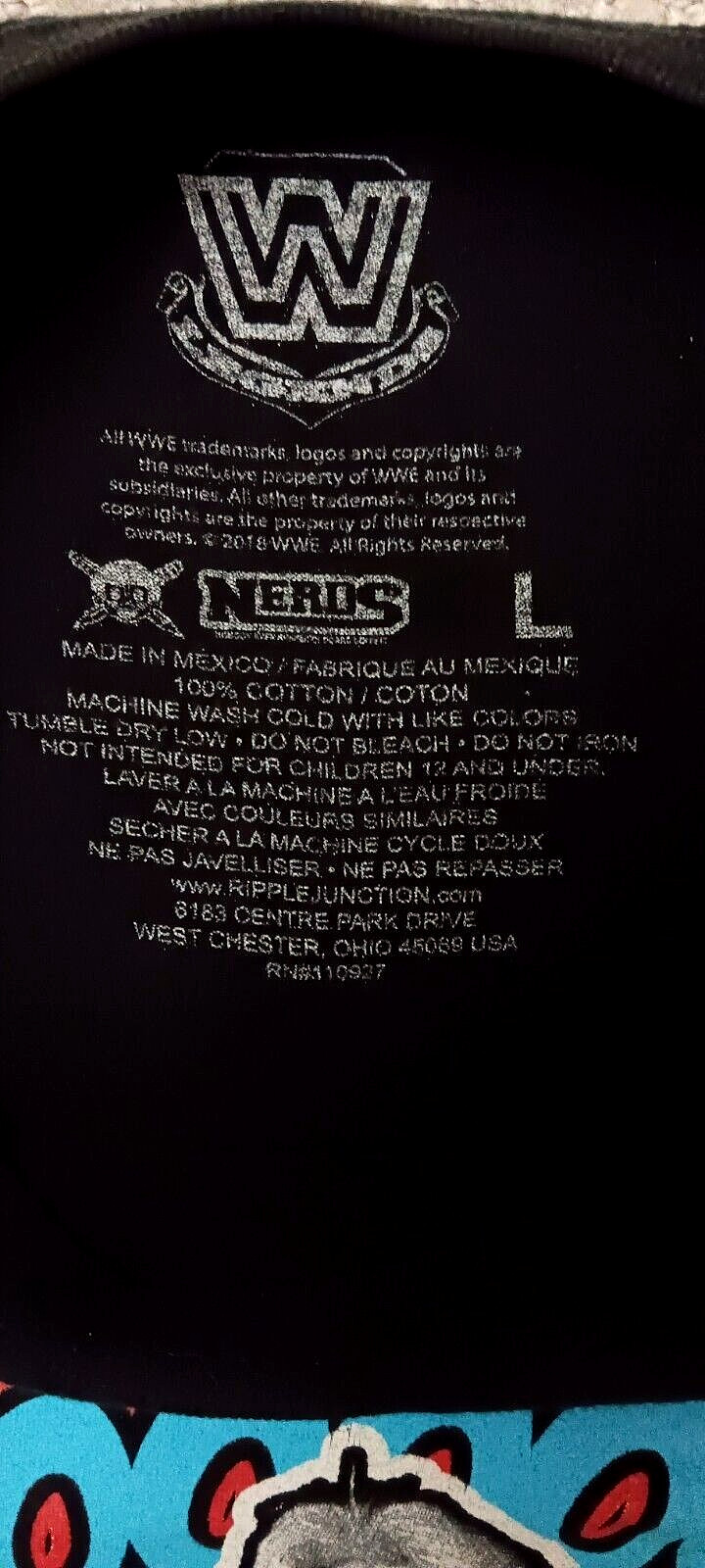 WWE Legends Ric Flair 2018 Print T Shirt _ Size Large,runs small see measurement gallery