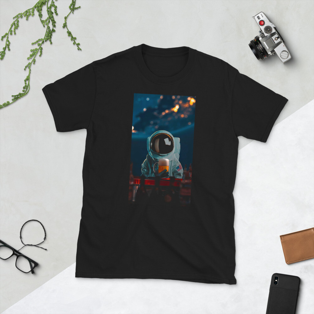 WORK LIKE A CAPTAIN PARTY LIKE A PIRATE FUN GRAPHIC Short-Sleeve Unisex T-Shirt