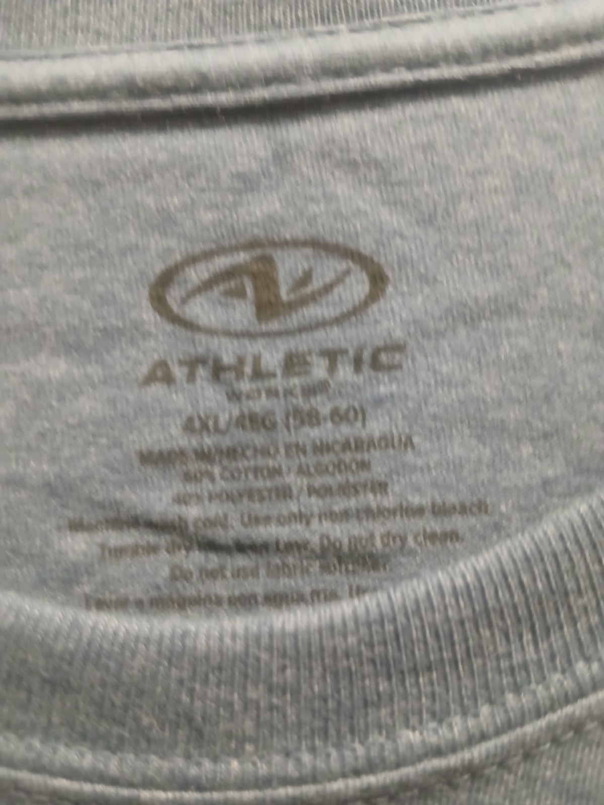 Athletic Works No Pocket Cotton Tee Men's Size 4XL Blue Cove Heather NWT gallery