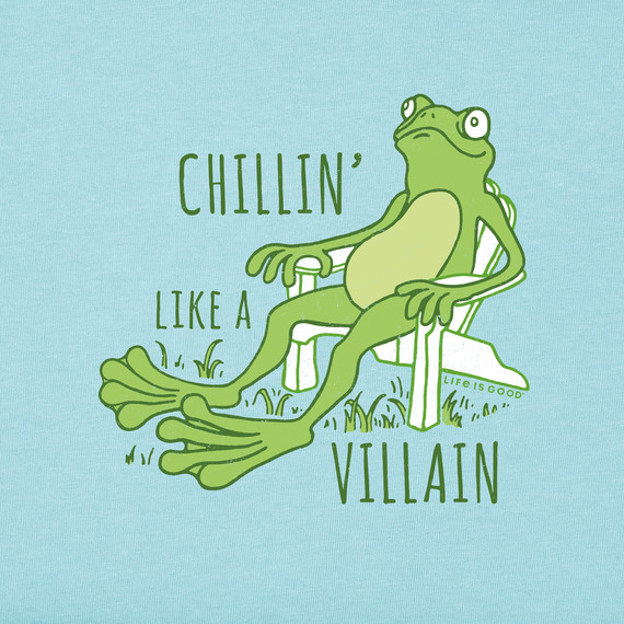 LIFE IS GOOD SS Shirt Crusher Tee CHILLIN FROG ADIRONDAK Villain Chest44 Mens M gallery