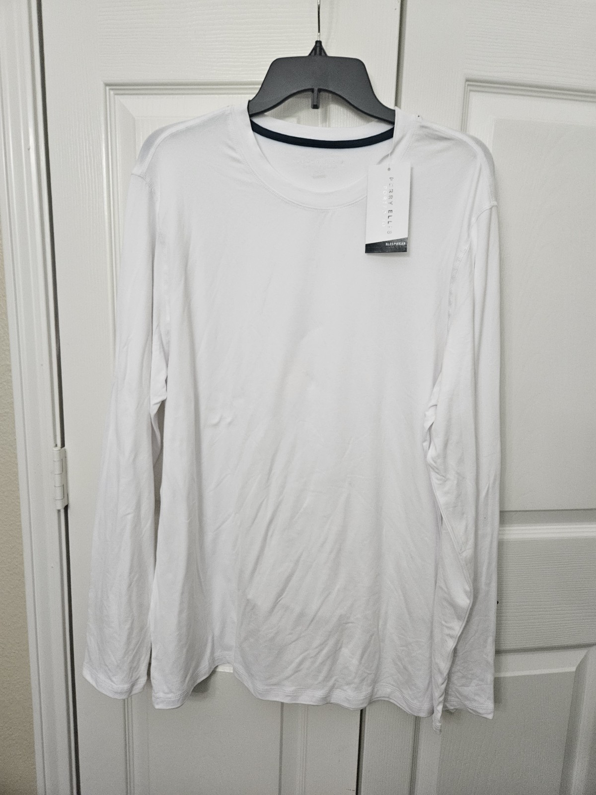 2 x Perry Ellis Portfolio Men's Deluxe Touch Crewneck Shirts Brilliant Lg/Xl gallery