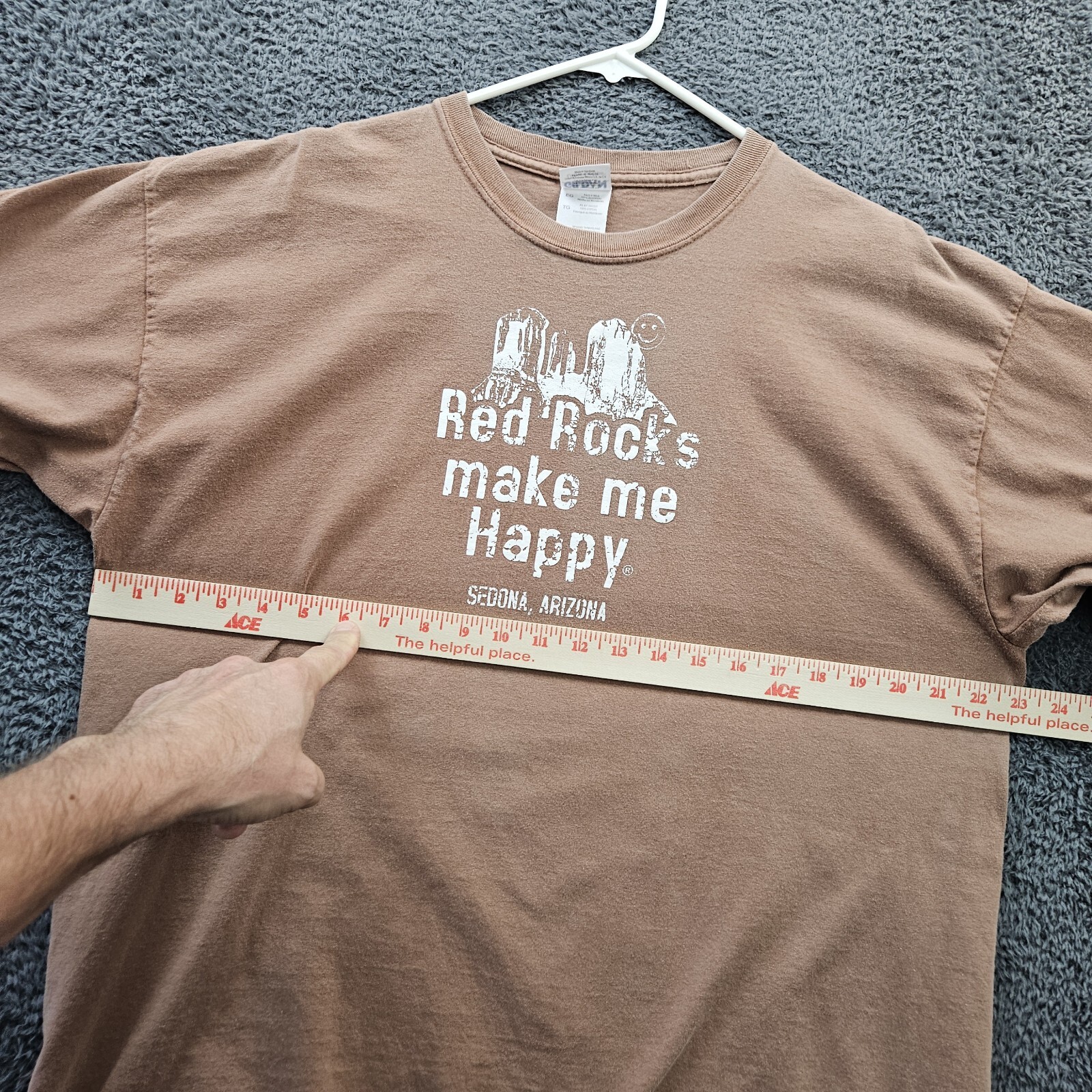 Sedona AZ Red Rocks T Shirt Red Rocks Make Me Happy Gildan Ultra Cotton Y2K XL/L gallery